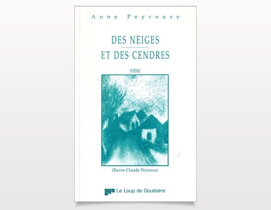 Illustration pour le recueil de poésie Des neiges et des cendres par Anne Peyrouse