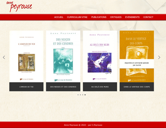 Site d'Anne Peyrouse